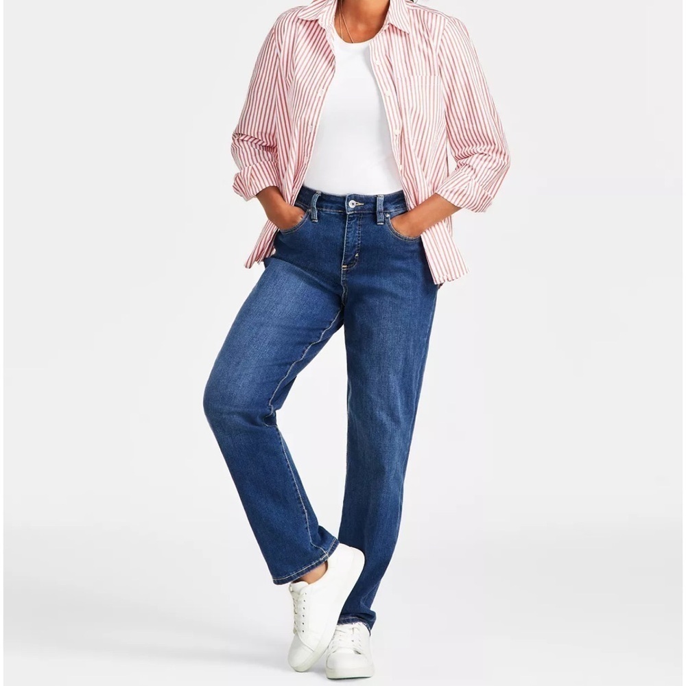 New, style and Company straight leg jeans, 10 long, fits like a 12 long